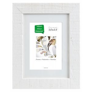 Ramka drewniana Icar DRL T 1 Biała, 15x21cm